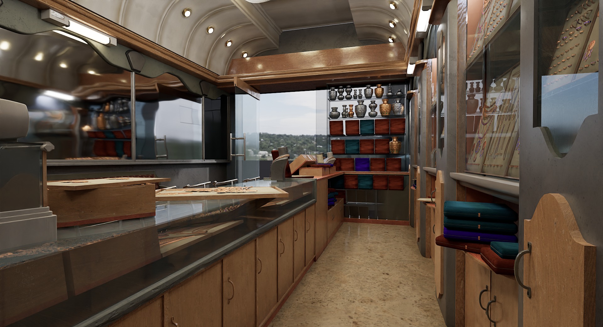 Jewellery shop 3D Model By zambeelstudios Low-poly 3D model_6