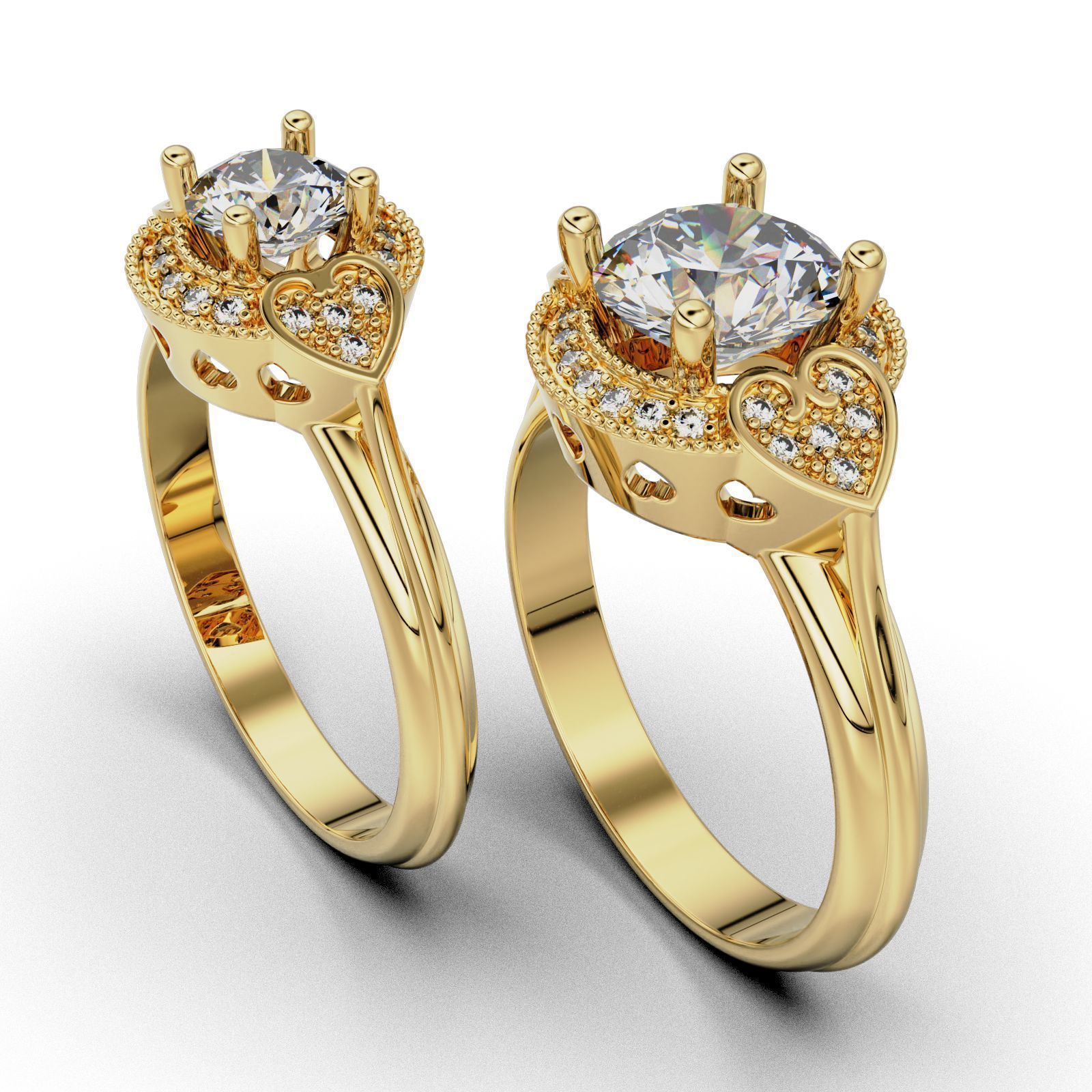 Collection Heart Embrace Engagement Ring  _2