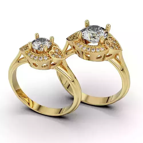 Collection Heart Embrace Engagement Ring  