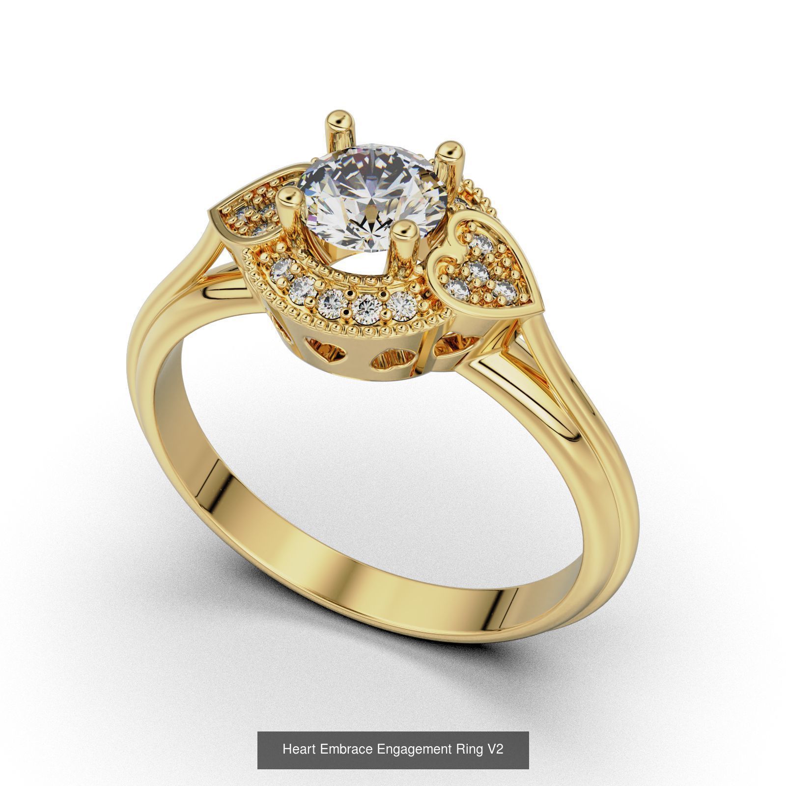 Collection Heart Embrace Engagement Ring  _5