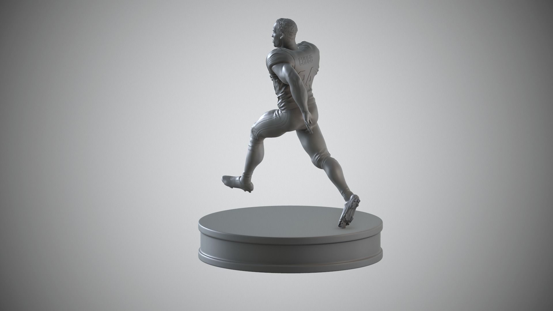 Nick Chubb 3D print model_33