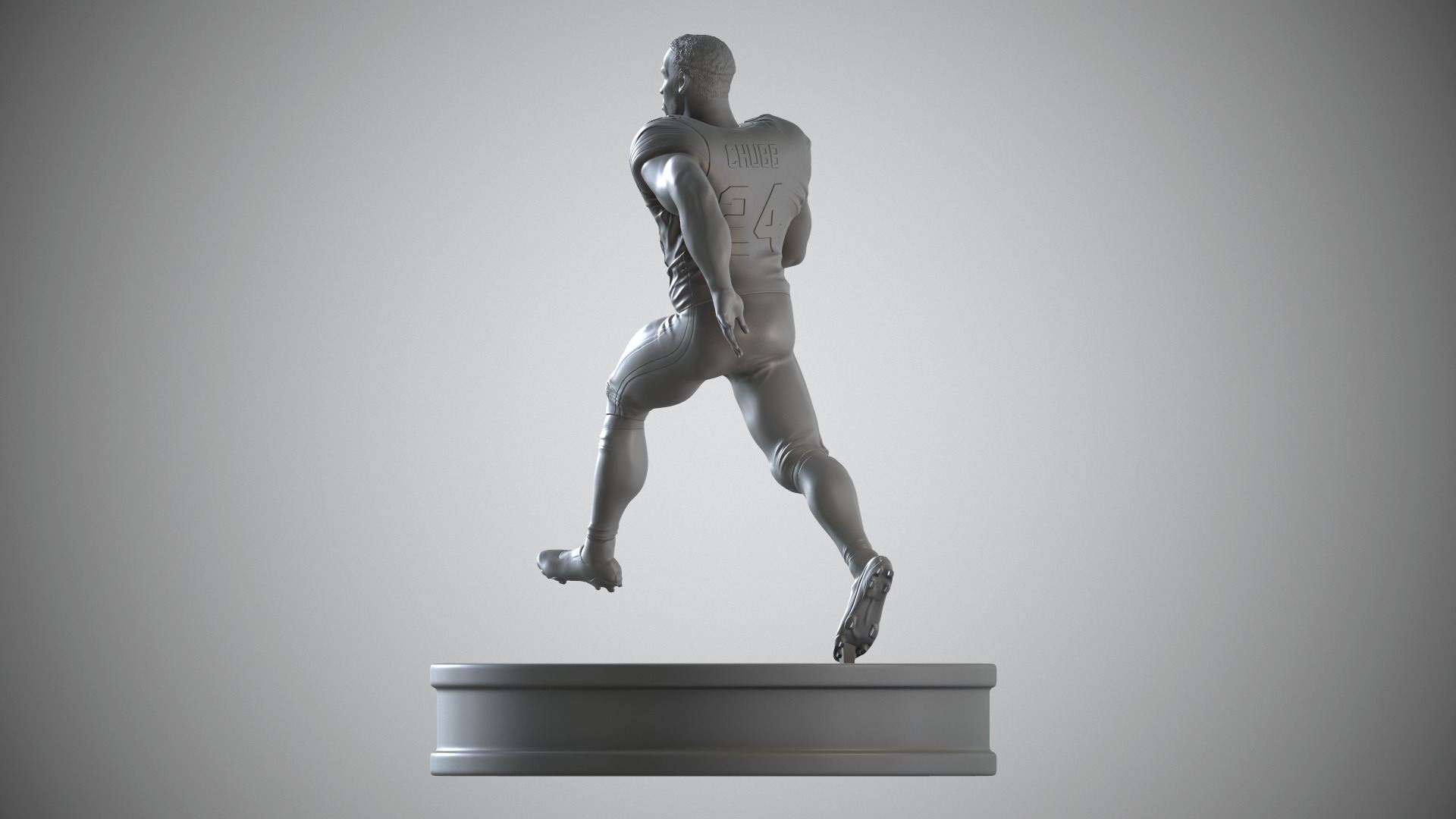 Nick Chubb 3D print model_4