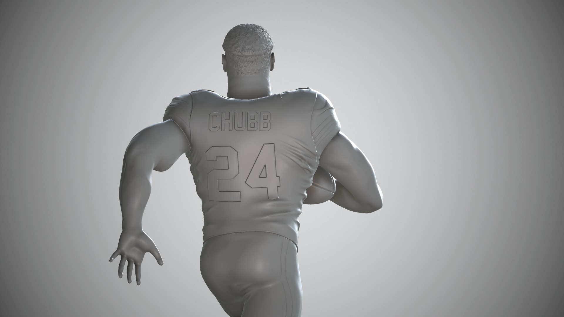 Nick Chubb 3D print model_28