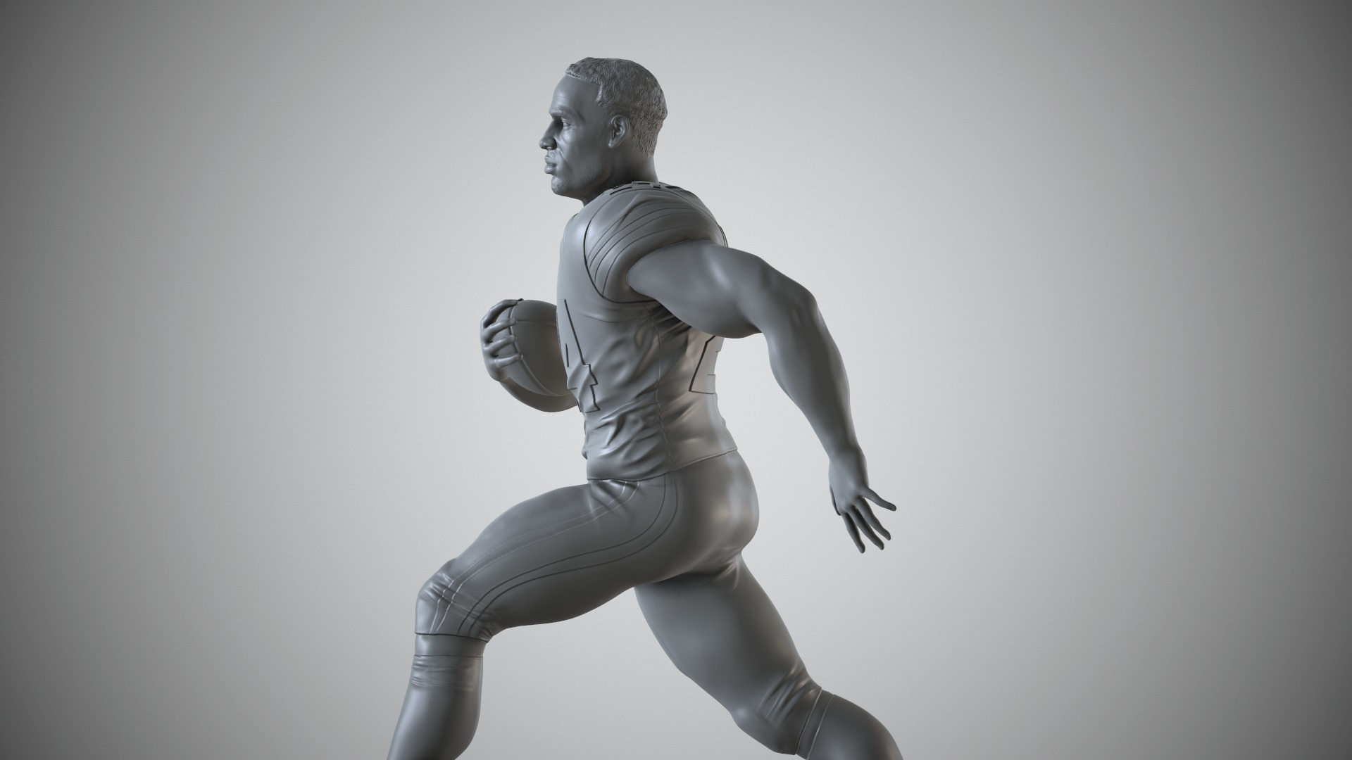 Nick Chubb 3D print model_9