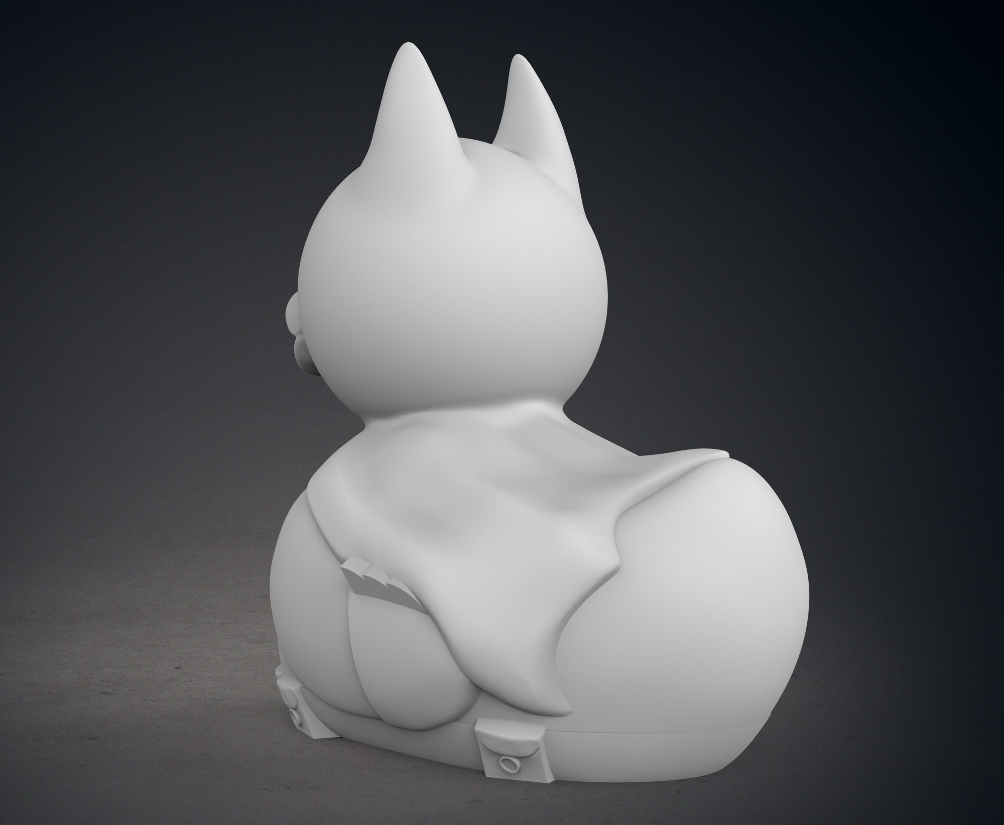 Cute Batman Rubber Duck 3D print model_5