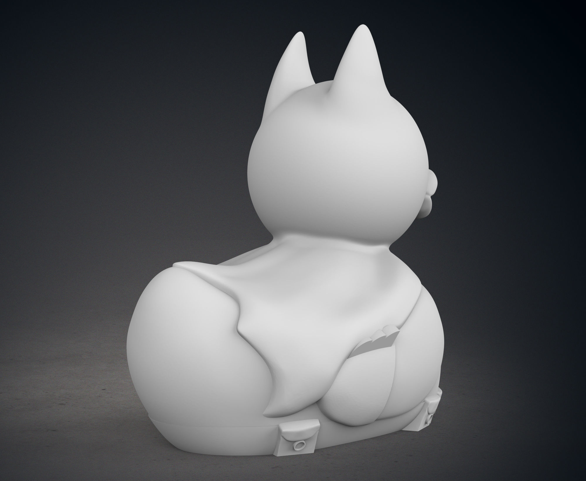 Cute Batman Rubber Duck 3D print model_7