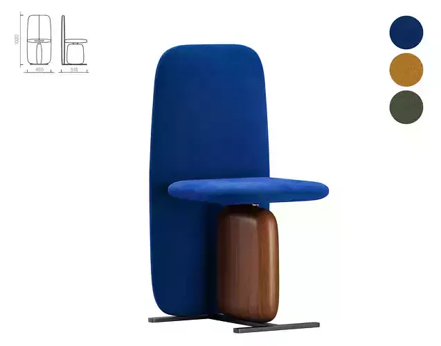 Atlas Dinning Chair Type 2 3D model