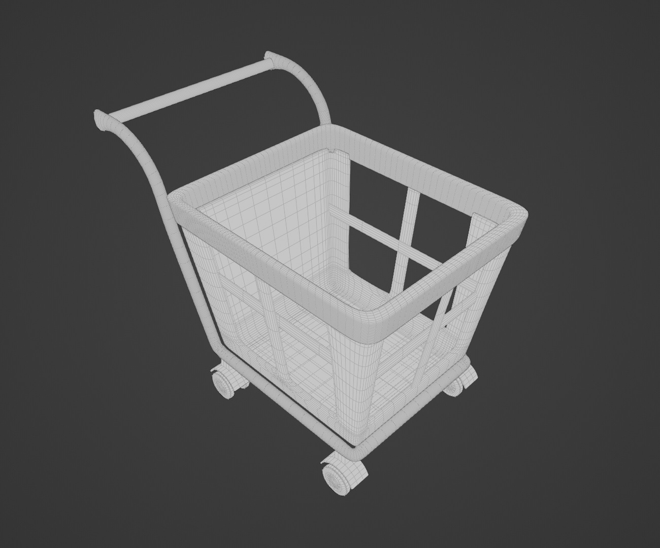 3d cart Free low-poly 3D model_9