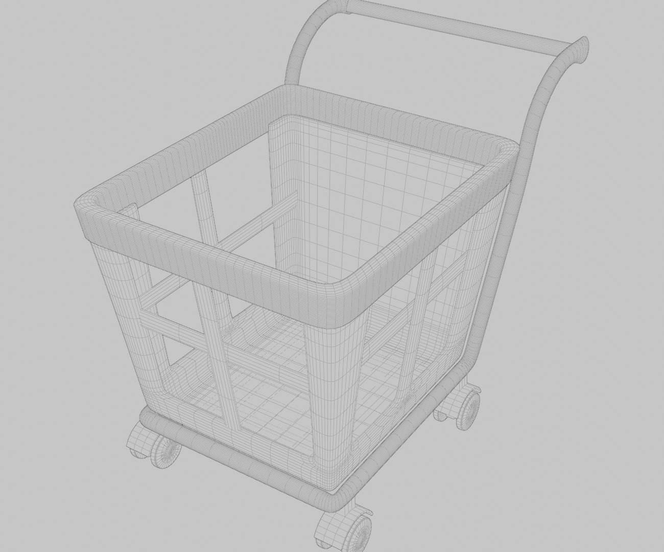 3d cart Free low-poly 3D model_4