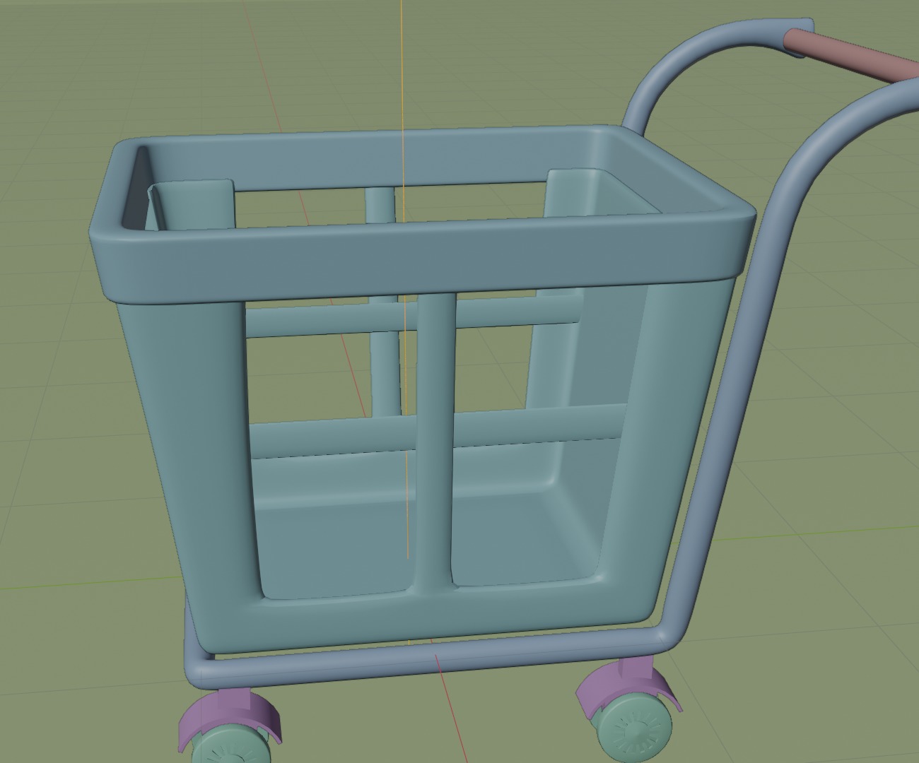 3d cart Free low-poly 3D model_5