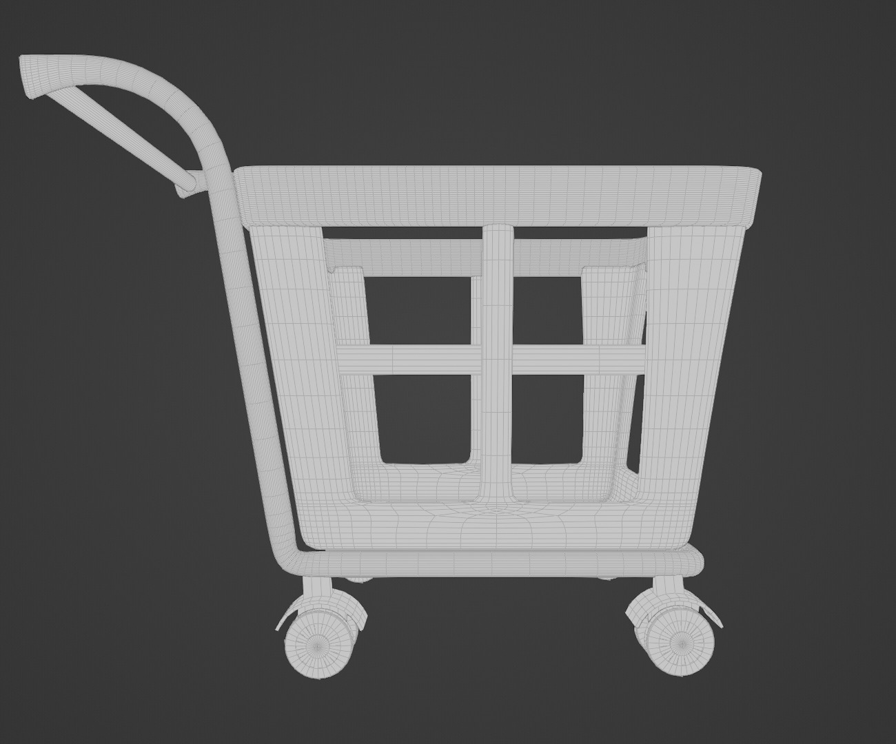 3d cart Free low-poly 3D model_7