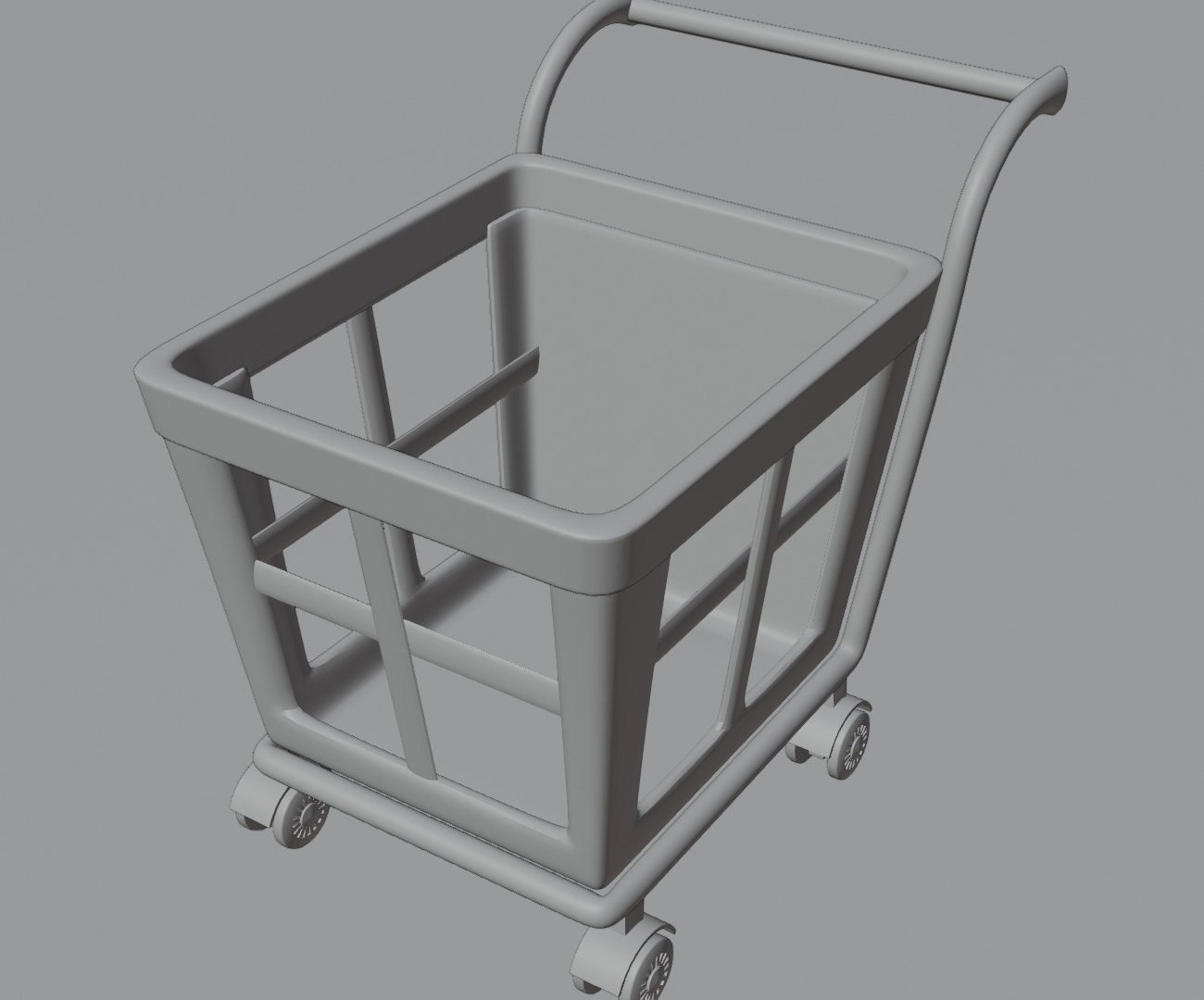 3d cart Free low-poly 3D model_3