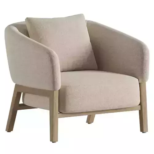 French Connection Sage Green Mika Teddy Boucle Accent Chair