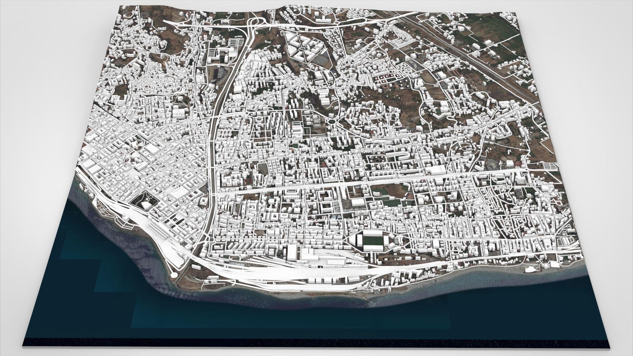 Cityscape Reggio Calabria Italy 3D model_2