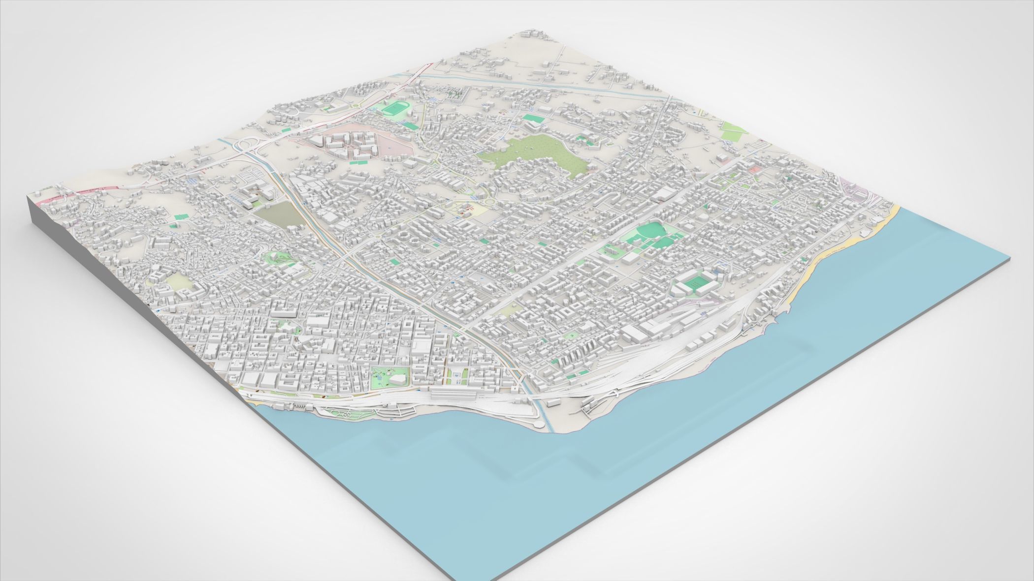 Cityscape Reggio Calabria Italy 3D model_7