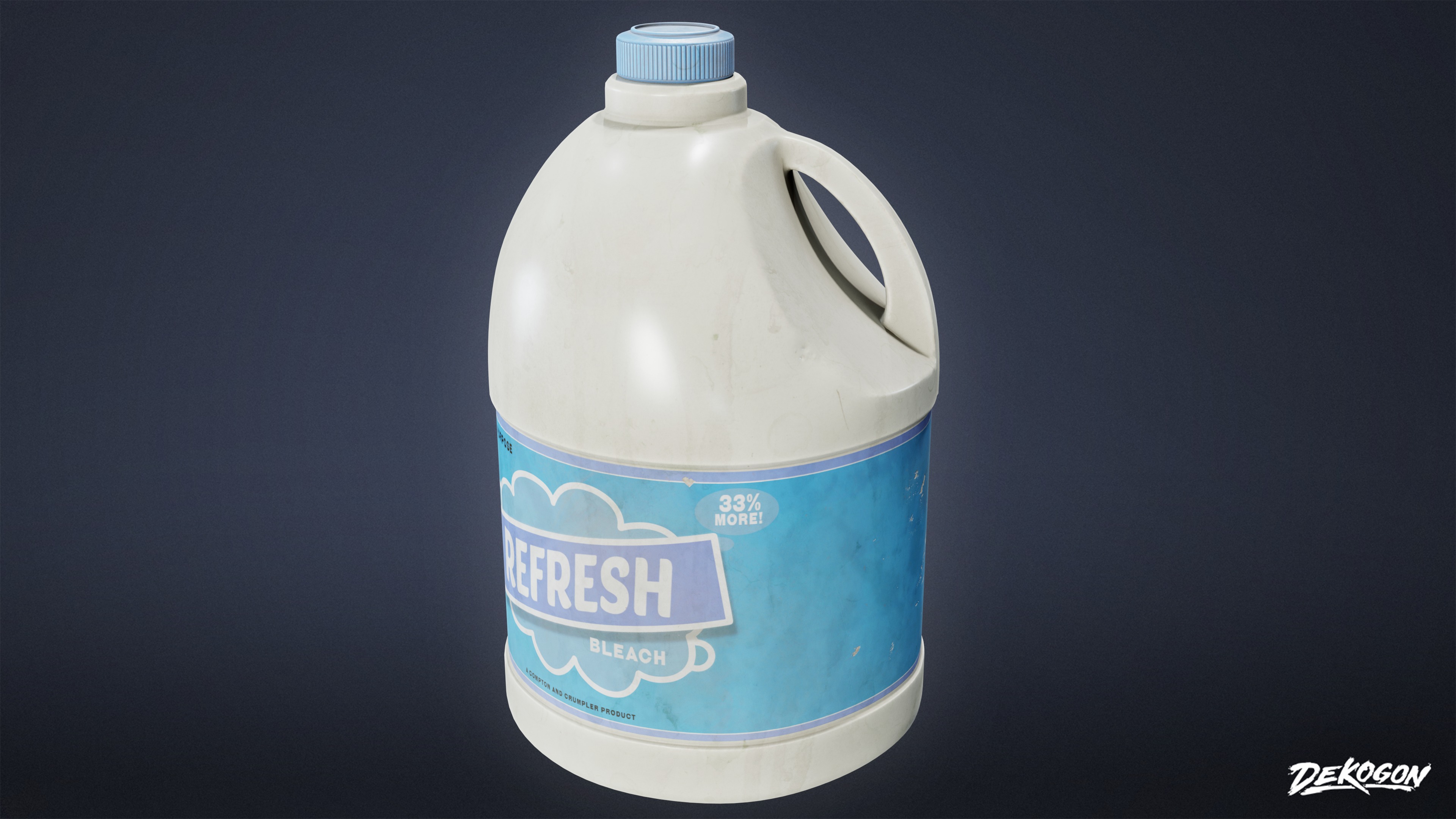 LAUNDROMAT - Household Bottles 01 - LOW POLY AND NANITE Low-poly 3D model_3