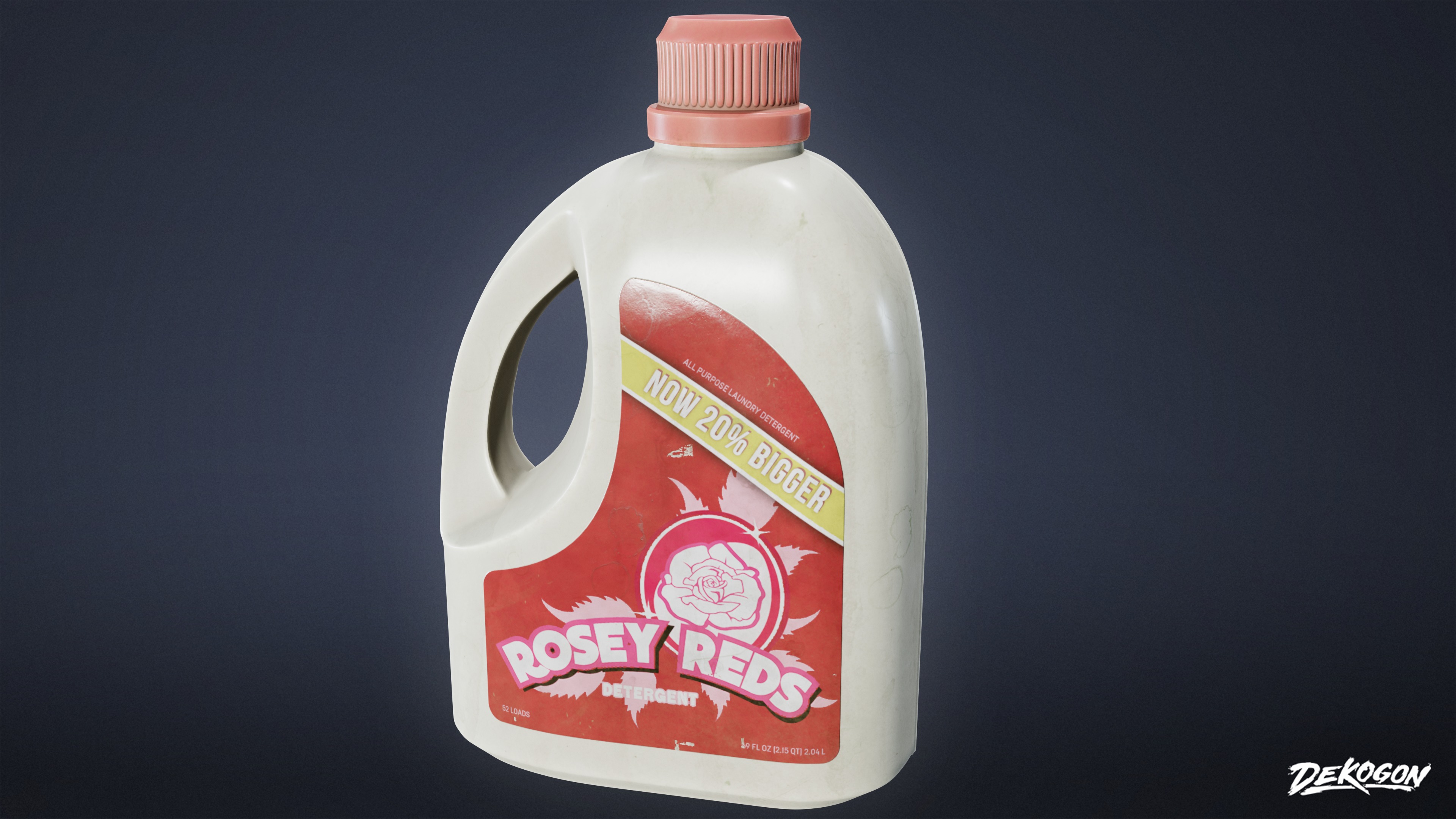 LAUNDROMAT - Household Bottles 01 - LOW POLY AND NANITE Low-poly 3D model_4