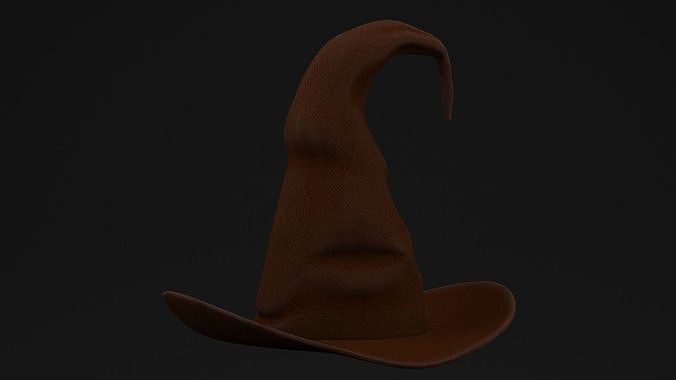 Wizard Spooky Hat Low-poly 3D model