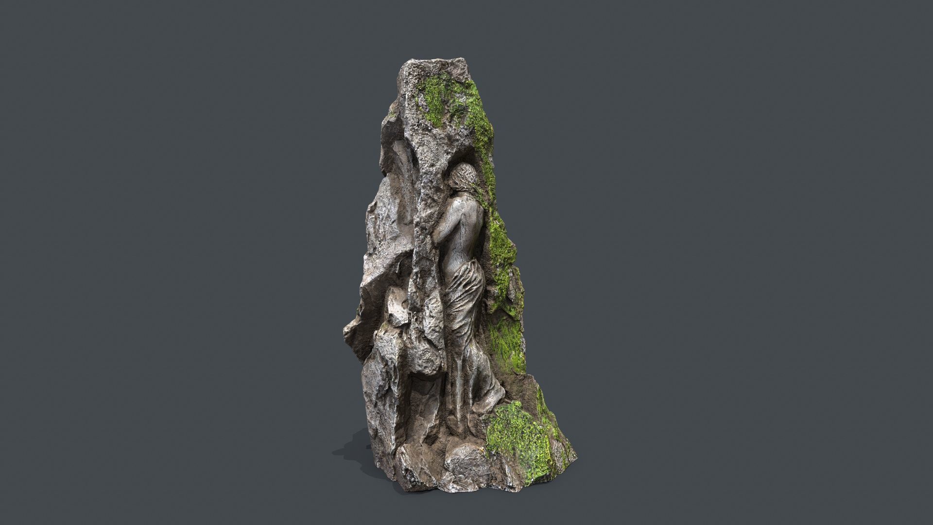 statue Low-poly 3D model_10