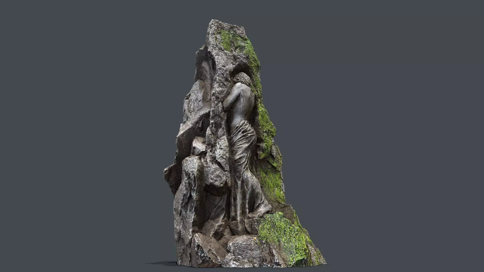 statue Low-poly 3D model_0