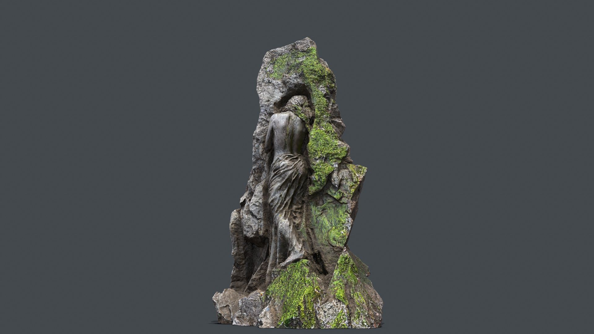 statue Low-poly 3D model_1