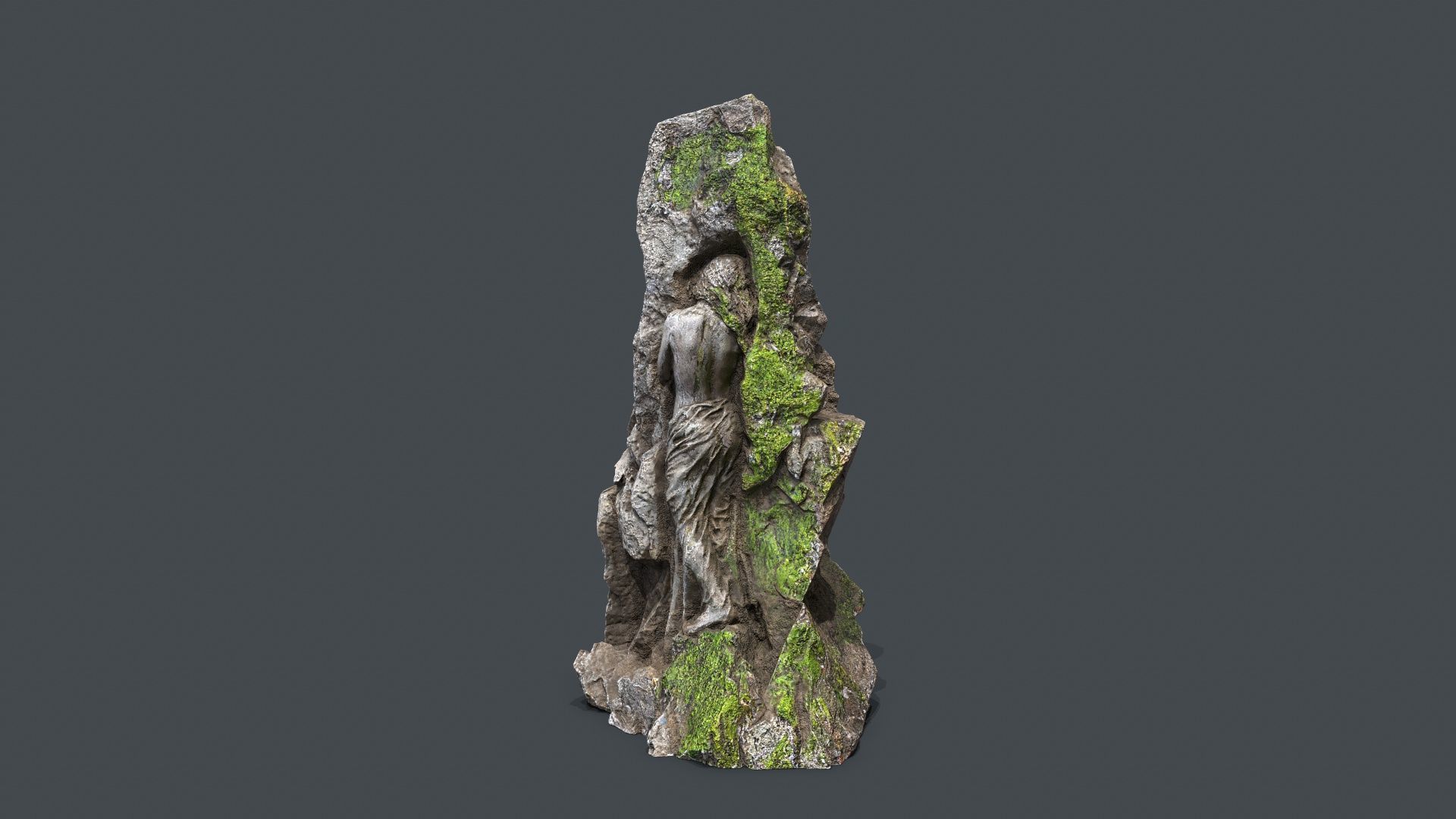statue Low-poly 3D model_4