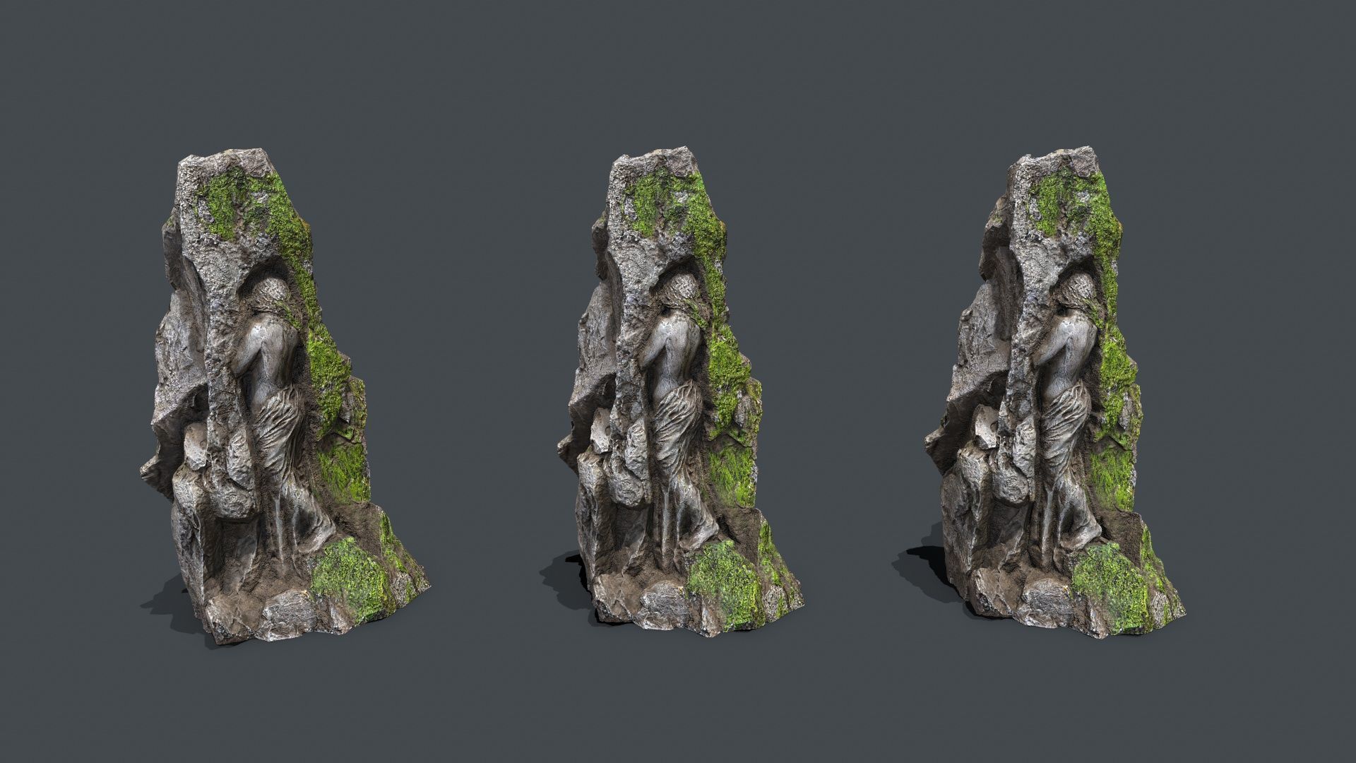 statue Low-poly 3D model_11