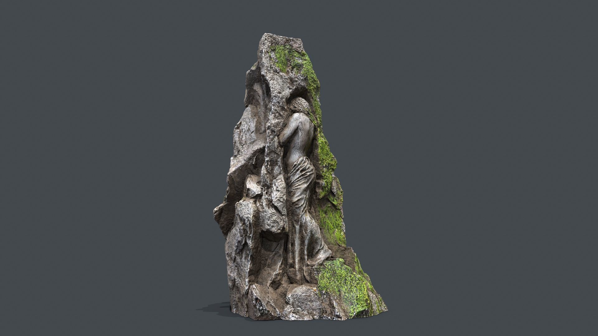 statue Low-poly 3D model_2