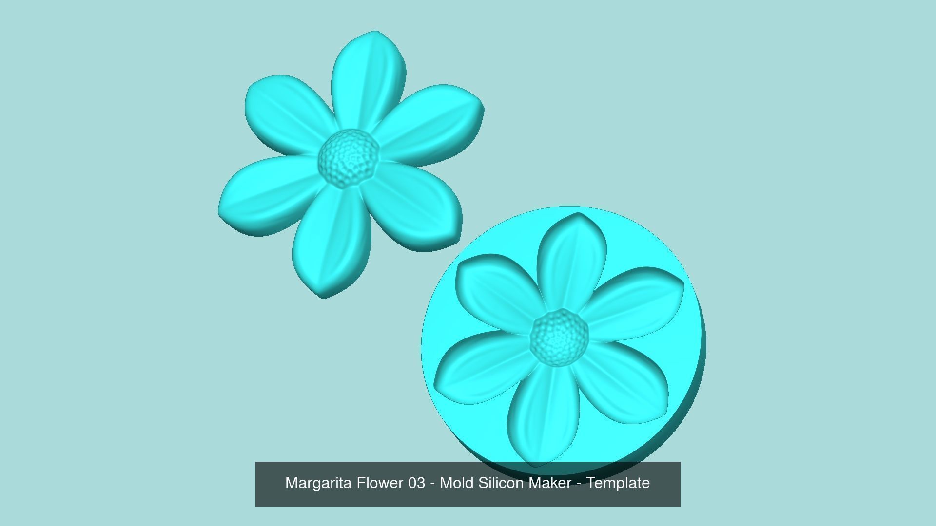 11 Margarita Flowers Collection - Mold Silicon Maker - Template _10