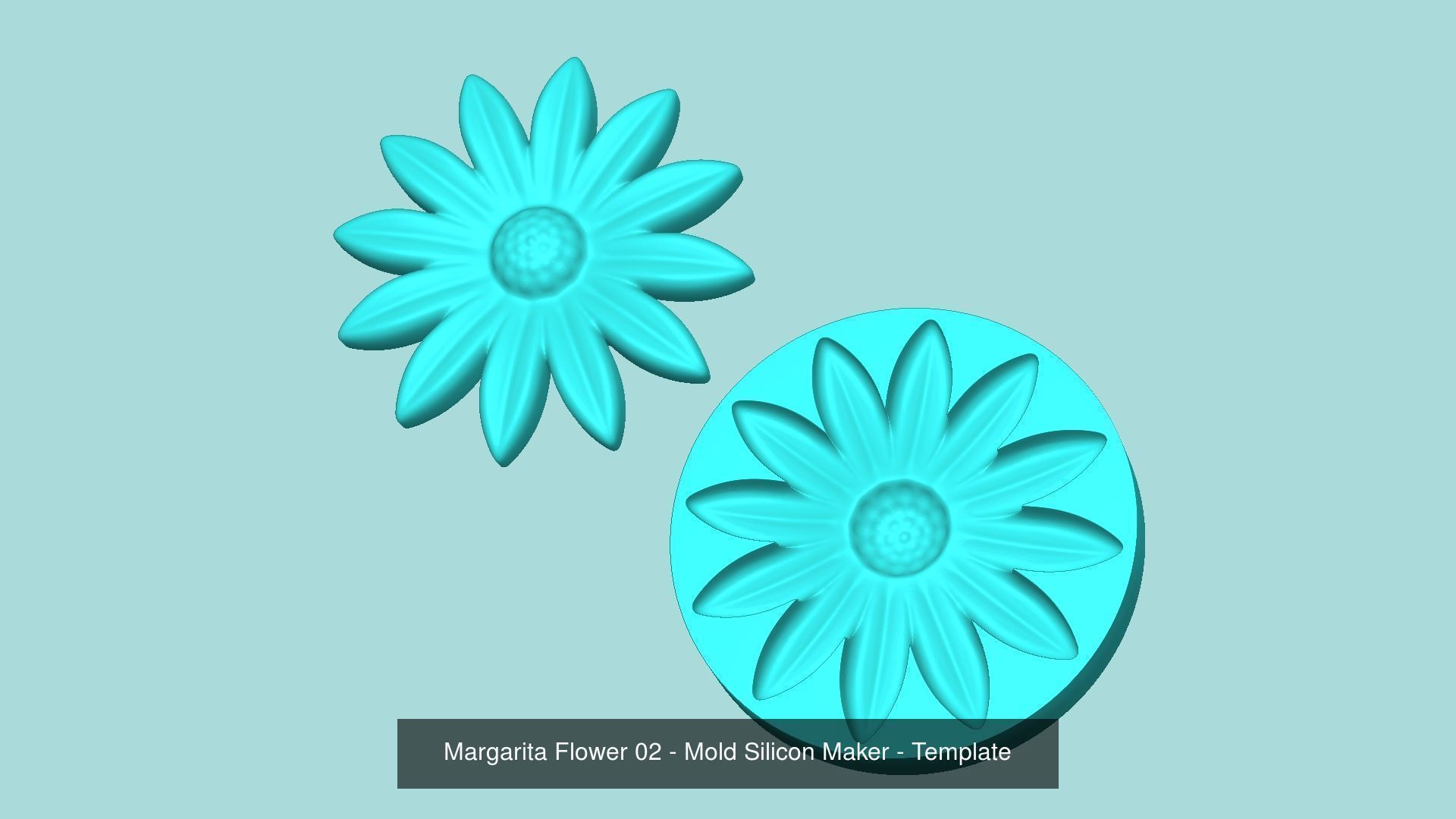 11 Margarita Flowers Collection - Mold Silicon Maker - Template _11