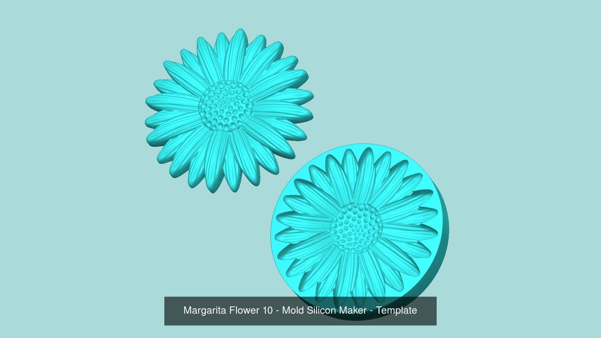 11 Margarita Flowers Collection - Mold Silicon Maker - Template _3