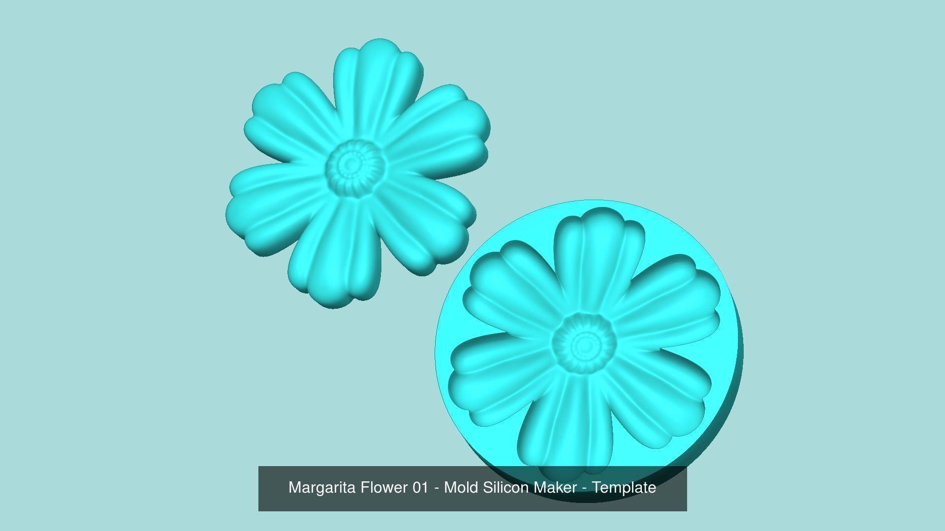 11 Margarita Flowers Collection - Mold Silicon Maker - Template _12