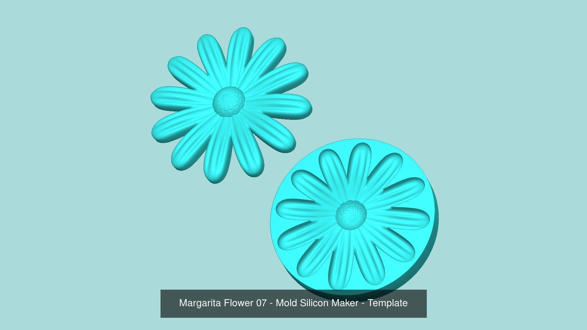 11 Margarita Flowers Collection - Mold Silicon Maker - Template _6