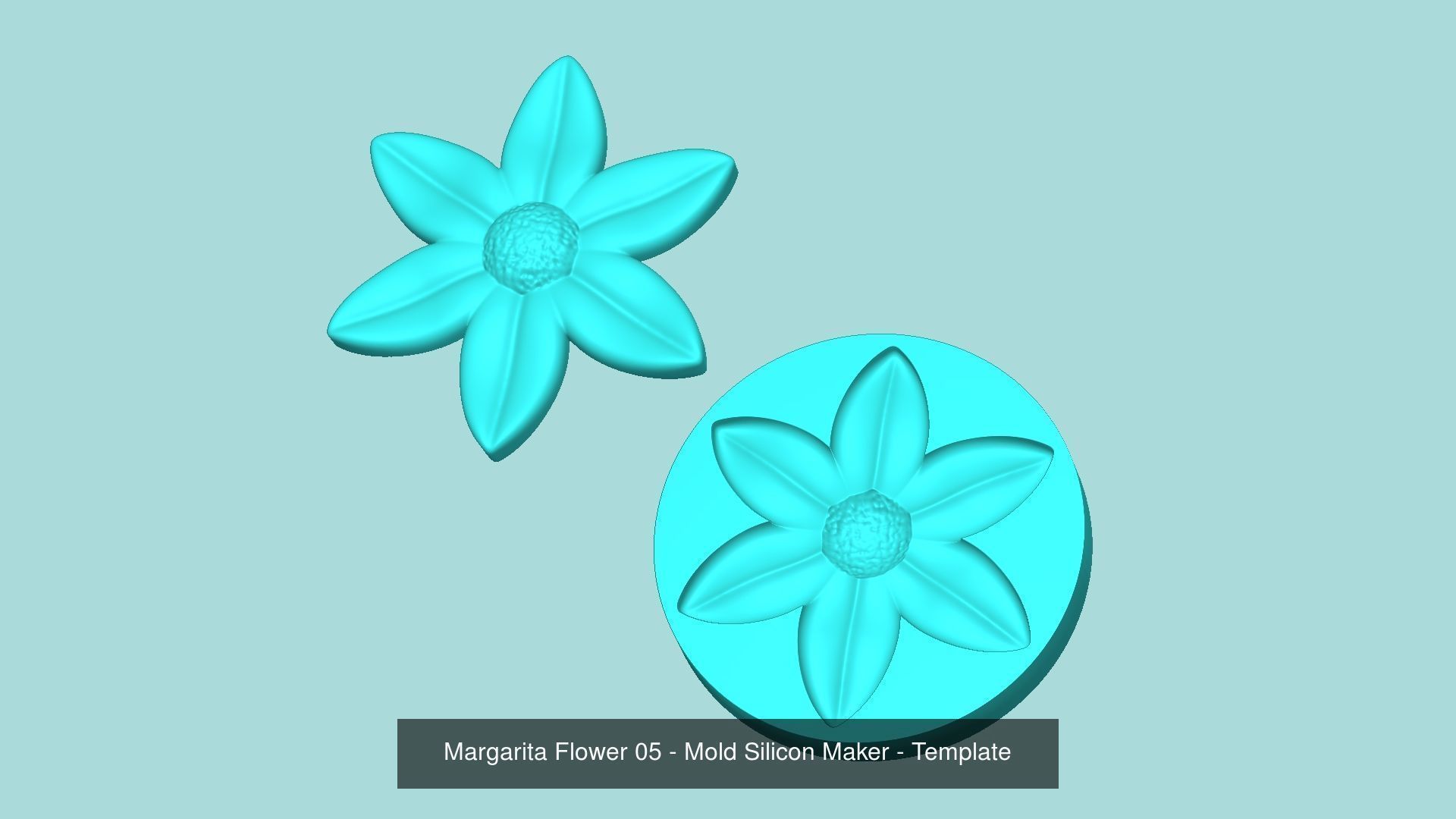 11 Margarita Flowers Collection - Mold Silicon Maker - Template _8