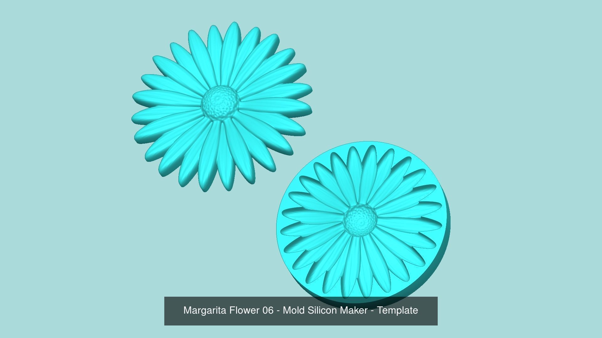 11 Margarita Flowers Collection - Mold Silicon Maker - Template _7