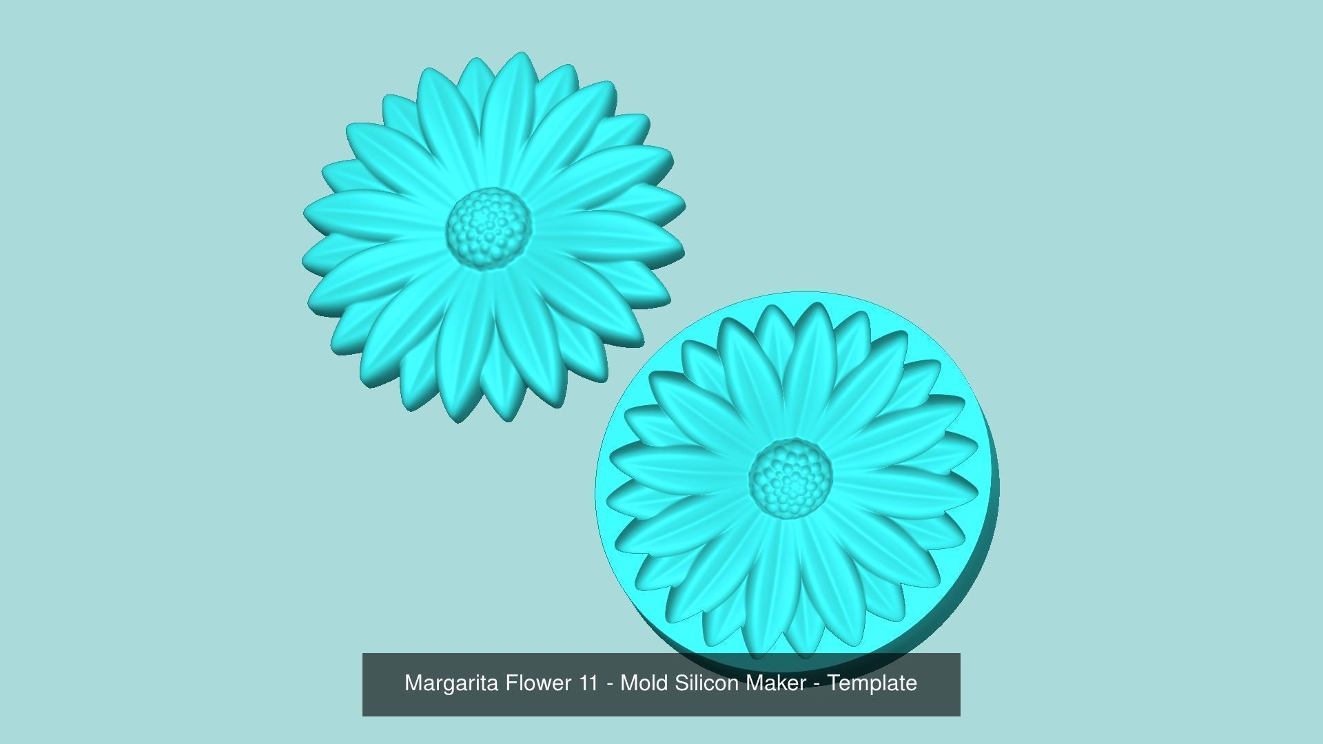 11 Margarita Flowers Collection - Mold Silicon Maker - Template _2
