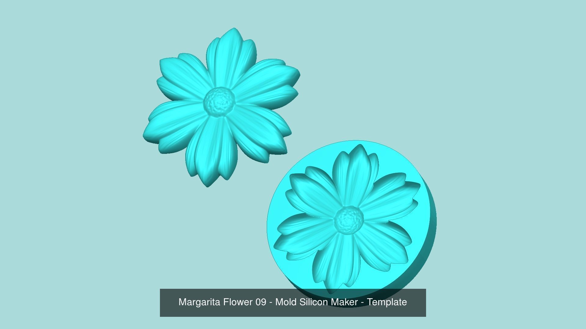 11 Margarita Flowers Collection - Mold Silicon Maker - Template _4