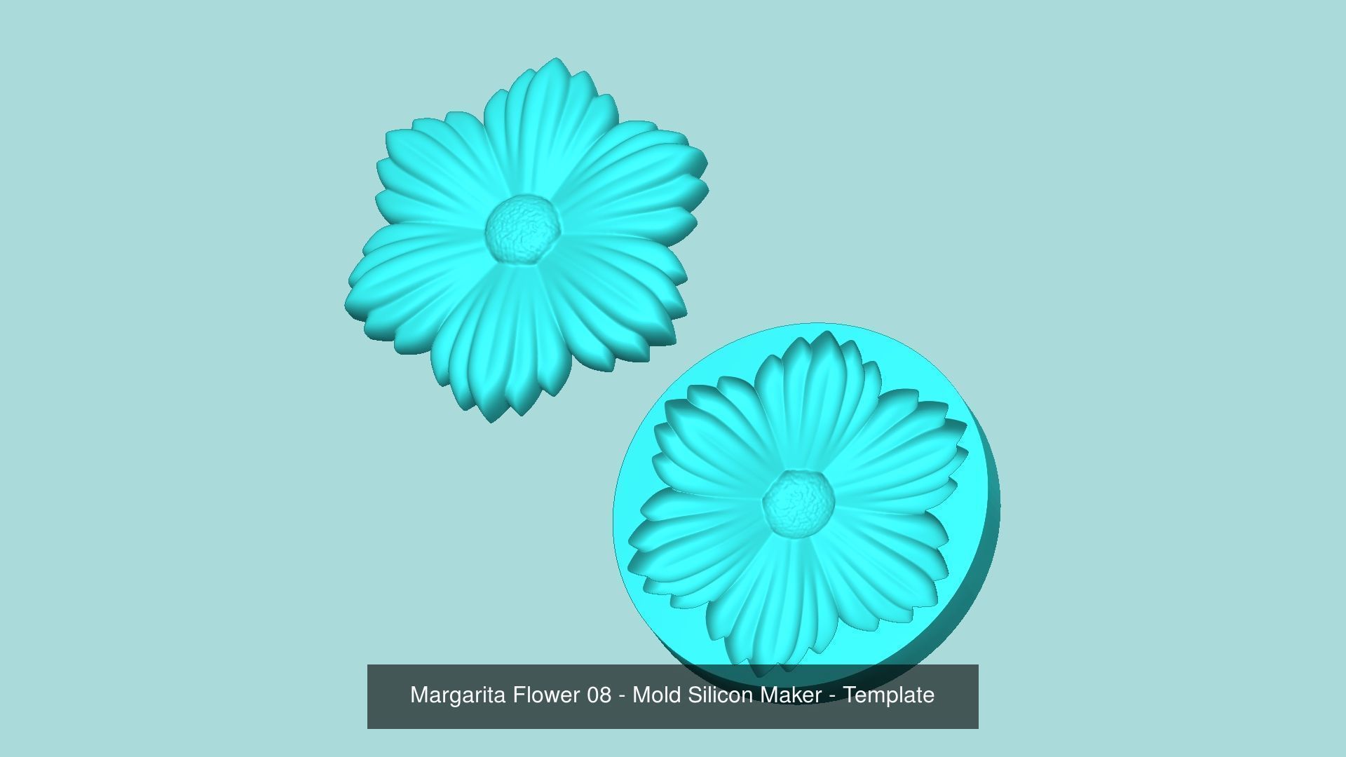 11 Margarita Flowers Collection - Mold Silicon Maker - Template _5