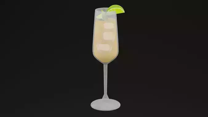 Sunrise Spark Drink Low-poly 3D model