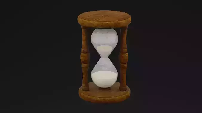 Sand Hour Glass Low-poly 3D model