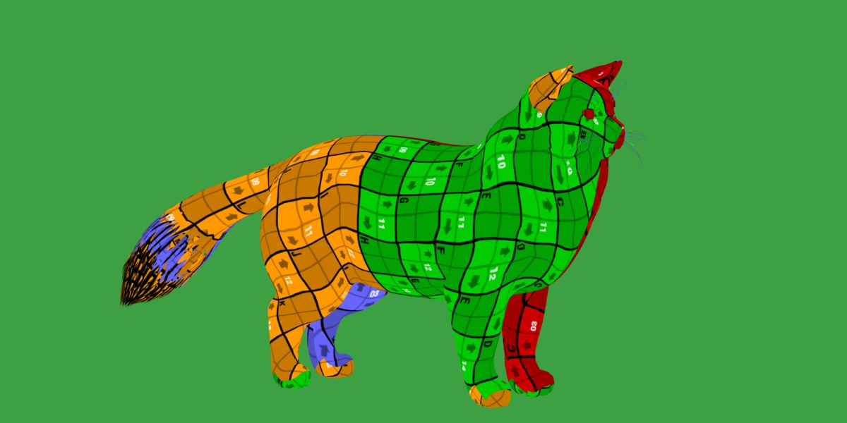 Ragdoll Cat Breed Low-poly 3D model_18