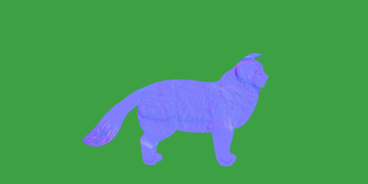 Ragdoll Cat Breed Low-poly 3D model_8