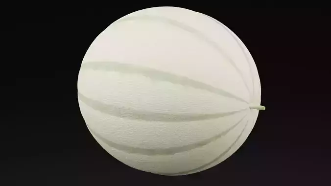 Realistic Melon Low-poly 3D model