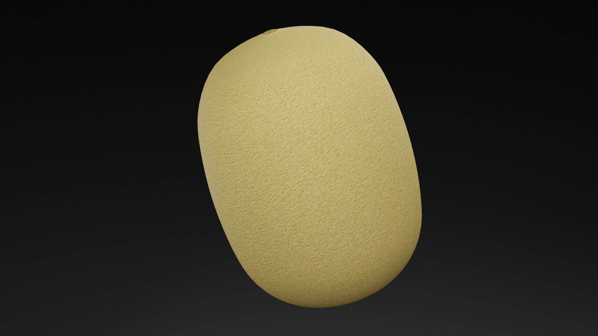 Realistic Kiwi Low-poly 3D model_3