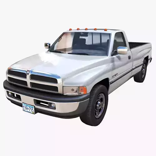 Dodge Ram 1995 1500 Low-poly 3D model