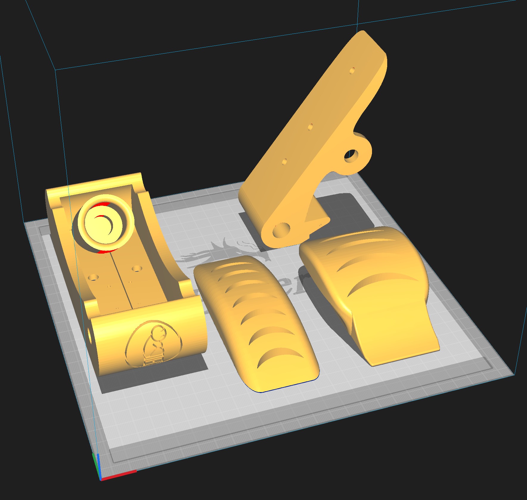 Pedals  3D print model_2