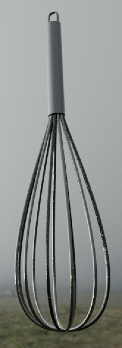 Whisk Low-poly 3D model_2