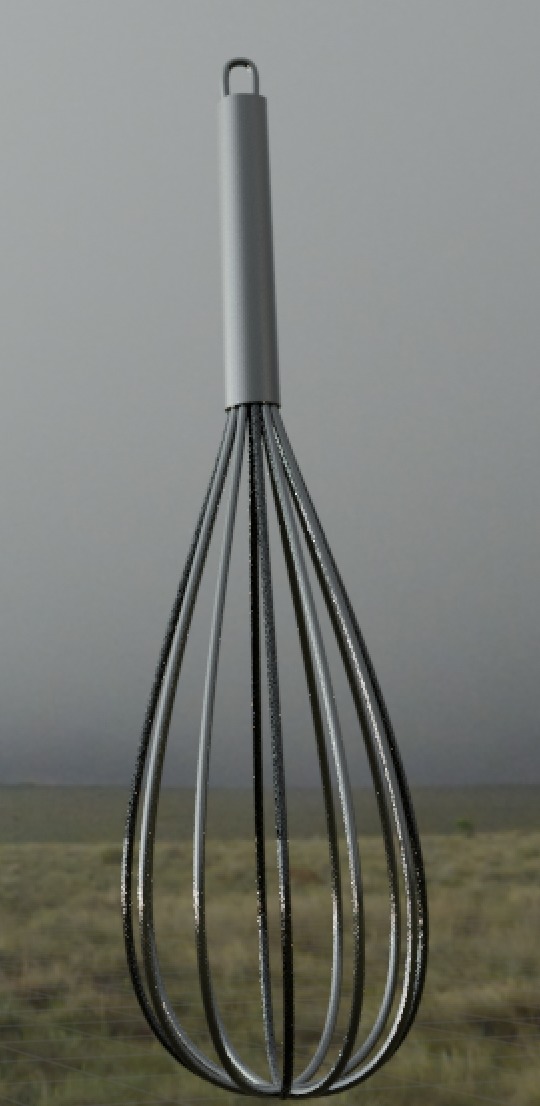 Whisk Low-poly 3D model_1