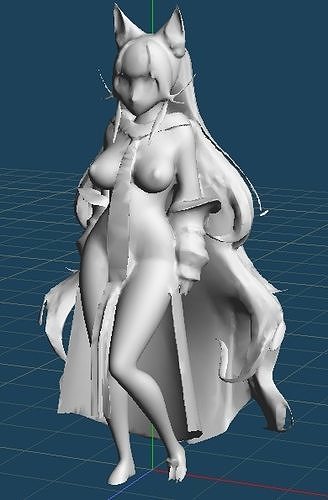 practica girl  Free 3D model