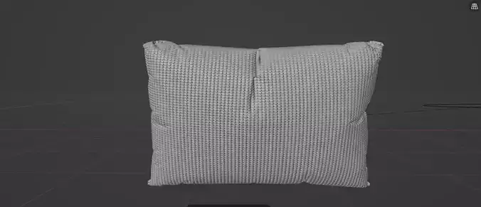 Wicker Basket and Pillow